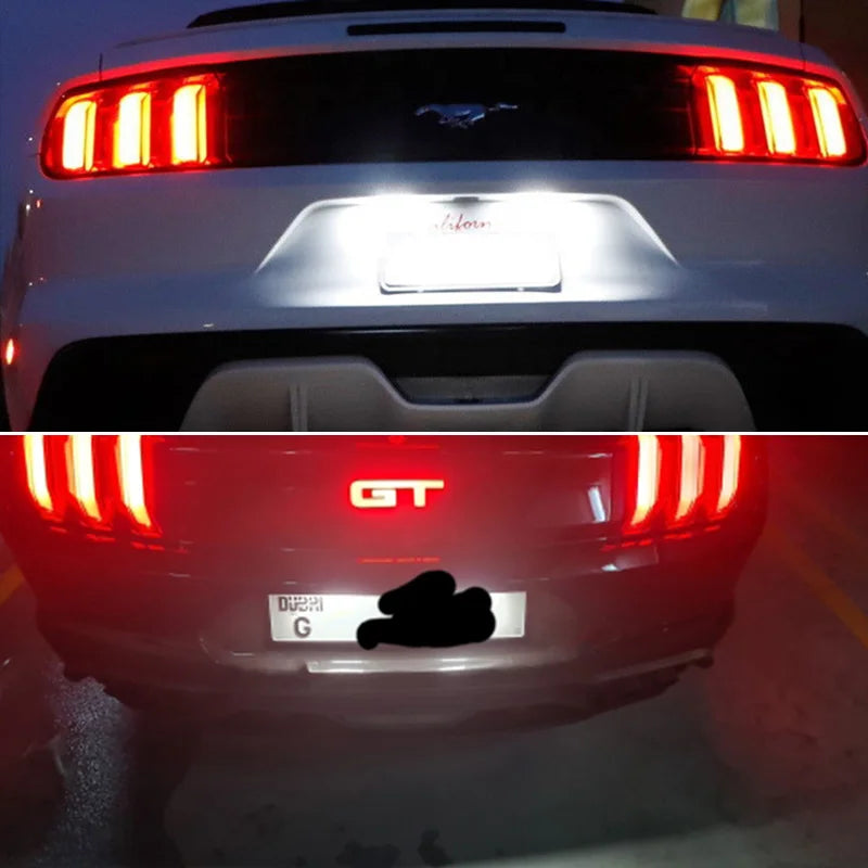 2Pcs Led Number License Plate Lights For Ford Mustang 2015 2016 2017