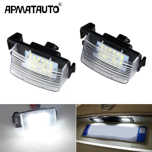 2Pcs LED License Number Plate Lights Lamp For Nissan Versa 4D 5D