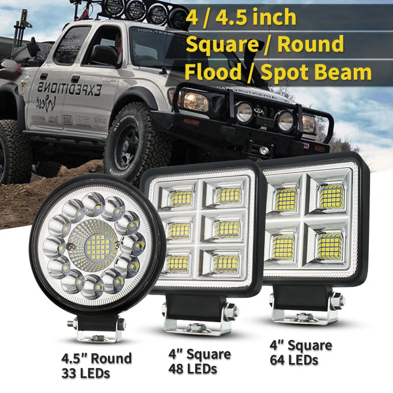 4.5inch 99W Offroad led lightbar Spot Off Road 4x4 LED Bar For Truck