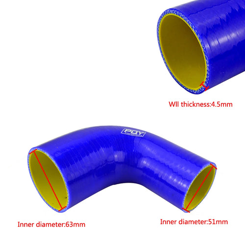 51mm / 63mm / 76mm / 51mm to 63mm / 63mm to 76mm 90 Degree 45 Degree