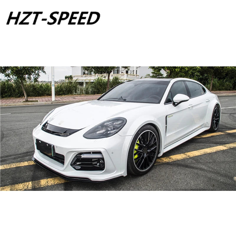 Wide Style Unpainted FRP Material Car Body Kit Front Rear Bumper Lip