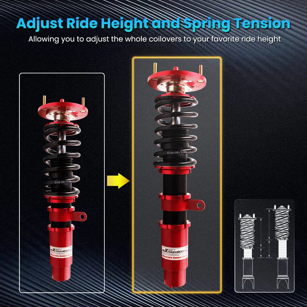 Spring coilover 24 WAYS DAMPER Adjustable for BMW 3 Series 98-00 323