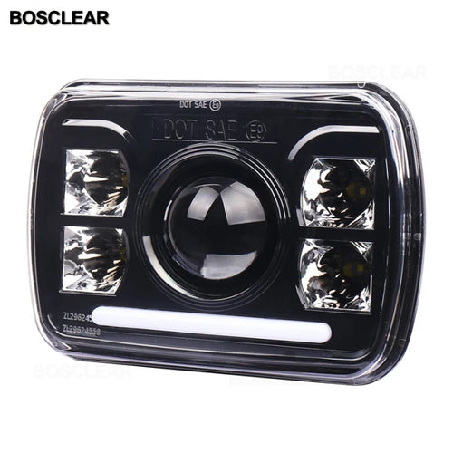 7X6 5X7 inch Headlight for Jeep Cherokee XJ 1984-2001 Square Led