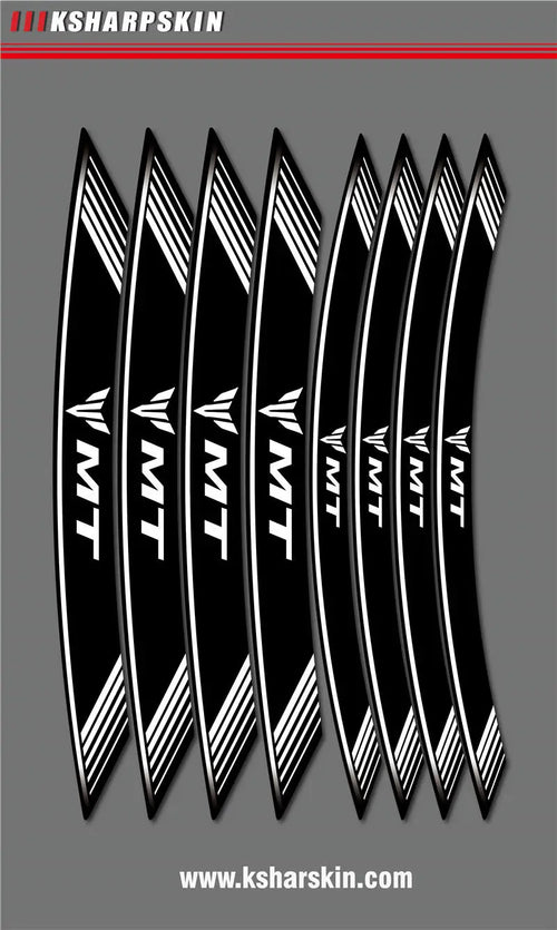 8X Motorcycle Tire Creative stickers Custom Inner decorative decals