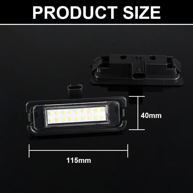 2Pcs Led Number License Plate Lights For Ford Mustang 2015 2016 2017