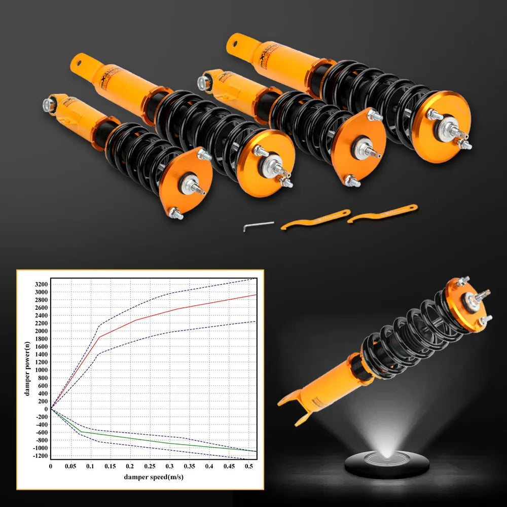 24 Way Damper Coilovers Suspension Shock Strut kit For Nissan Fairldy