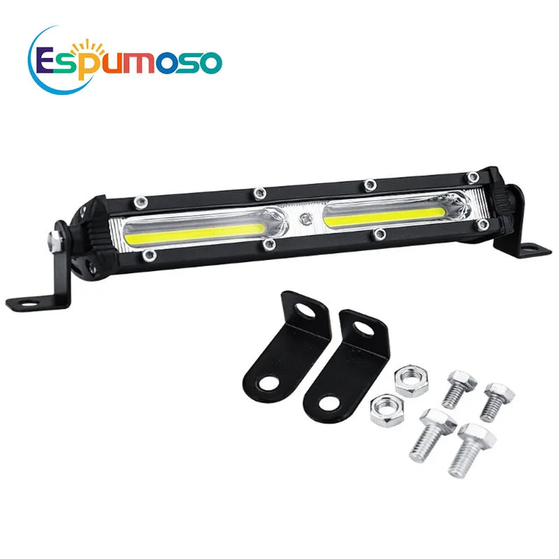 7 Inch COB Car LED Work Light Bar Off Road Spot Lamp 12V 24V for SUV