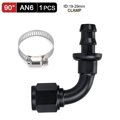 Universal AN6 AN8 AN10 Push-on Hose End Fittings Fuel Oil Cooler Hose