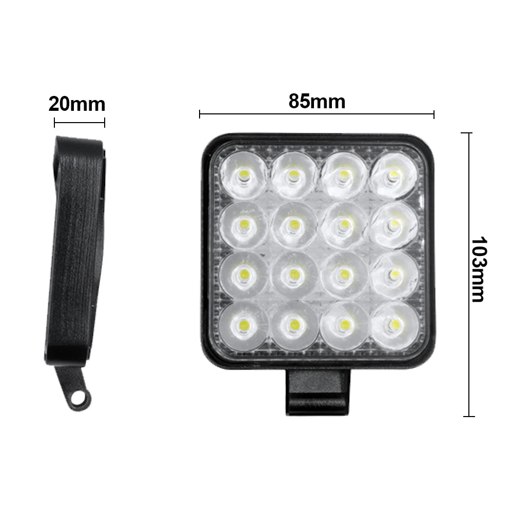 42W Car Work Lights Super Bright LED Spotlight for