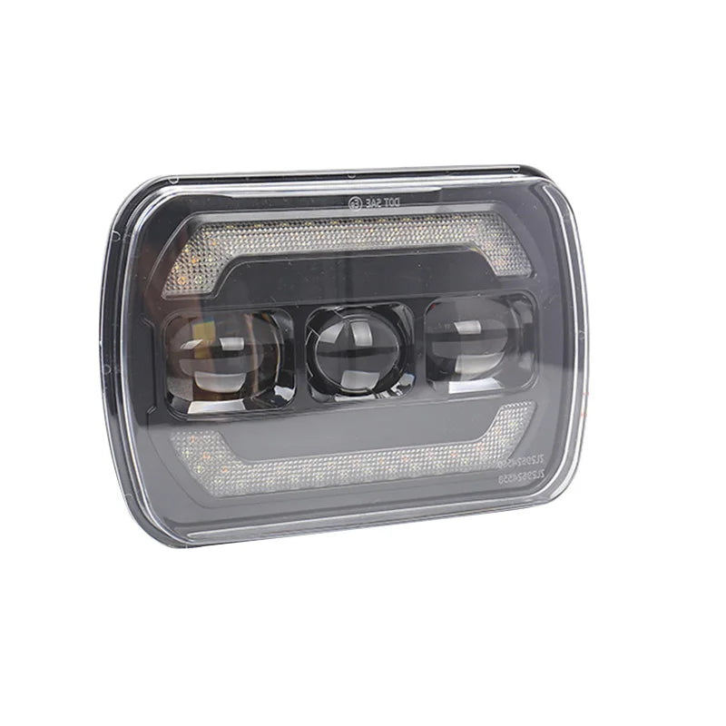 7"x 5" LED High Low Beam Rectangular Headlight for Jeep Wrangler YJ