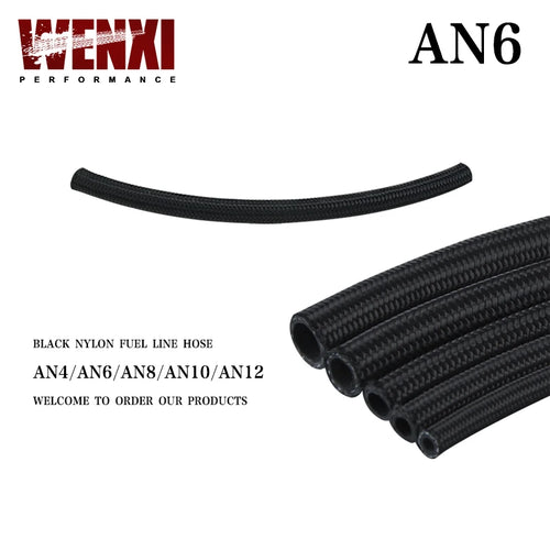 10 AN AN4 AN6 AN8 AN10 Pro's Lite Black Racing Hose Fuel Oil Line 350