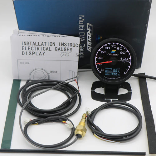 62mm 2.5"  7 Color GReddi Gauge Multi D/A LCD Digital Display Fuel