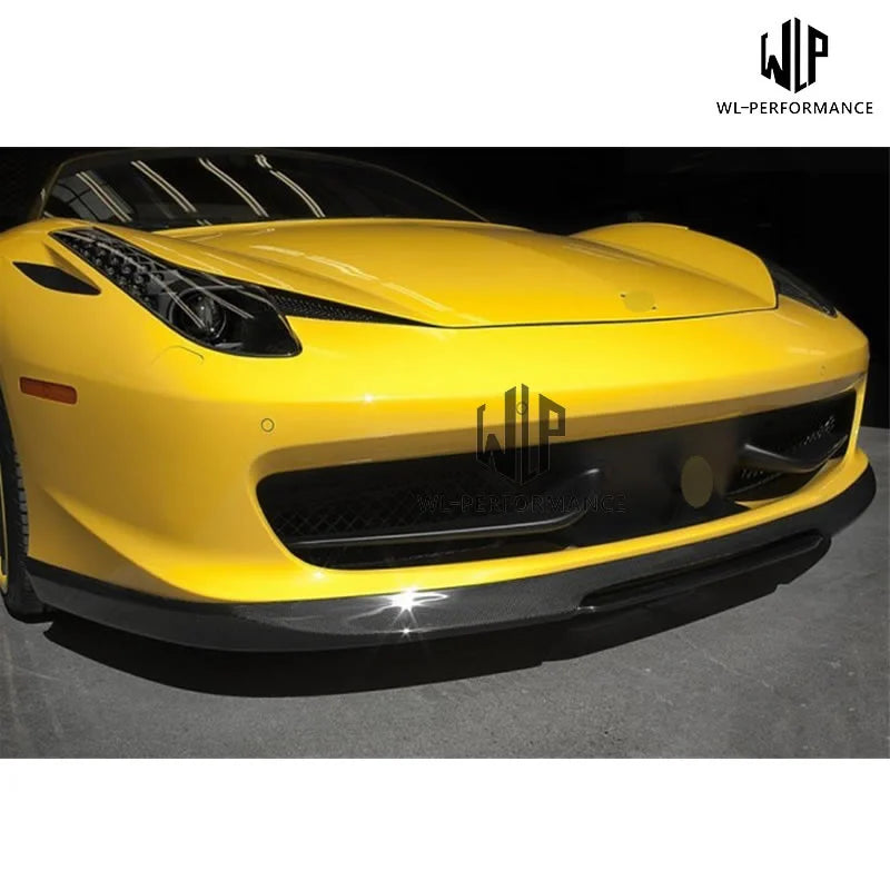 458 Car Body Kit Carbon Fiber Front Lip Splitter Rear Lip Diffuser