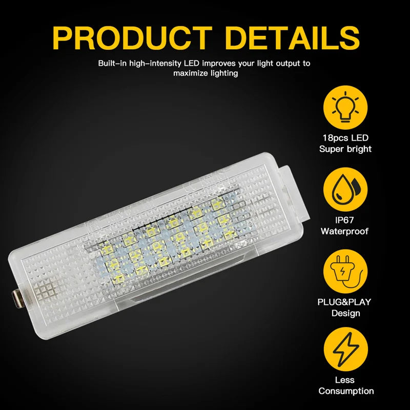 1pc LED Trunk Light Luggage lamp for VW Passat B8 CC B6 B7 variant