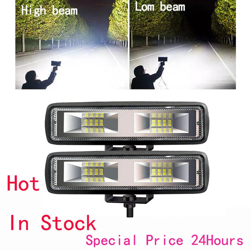 12V 60W Car Headlight LED Light Headlamp 6000K Pure White Light SUV