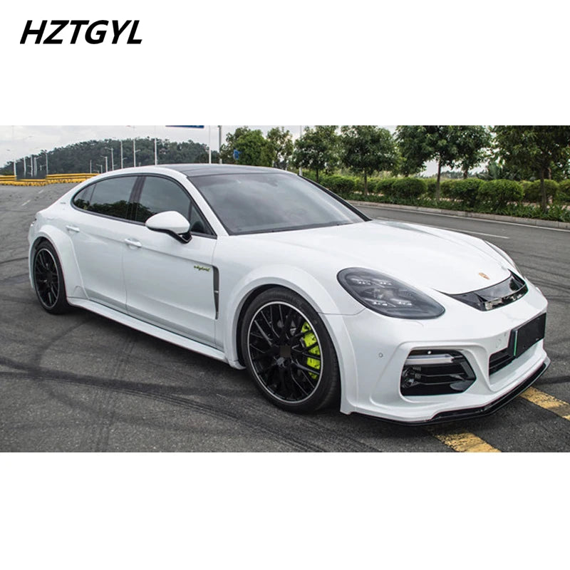 Wide Style Unpainted FRP Material Car Body Kit Front Rear Bumper Lip