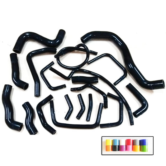 19pcs SILICONE RADIATOR HOSE KIT FOR NISSAN SKYLINE GTR R35 VR38DETT