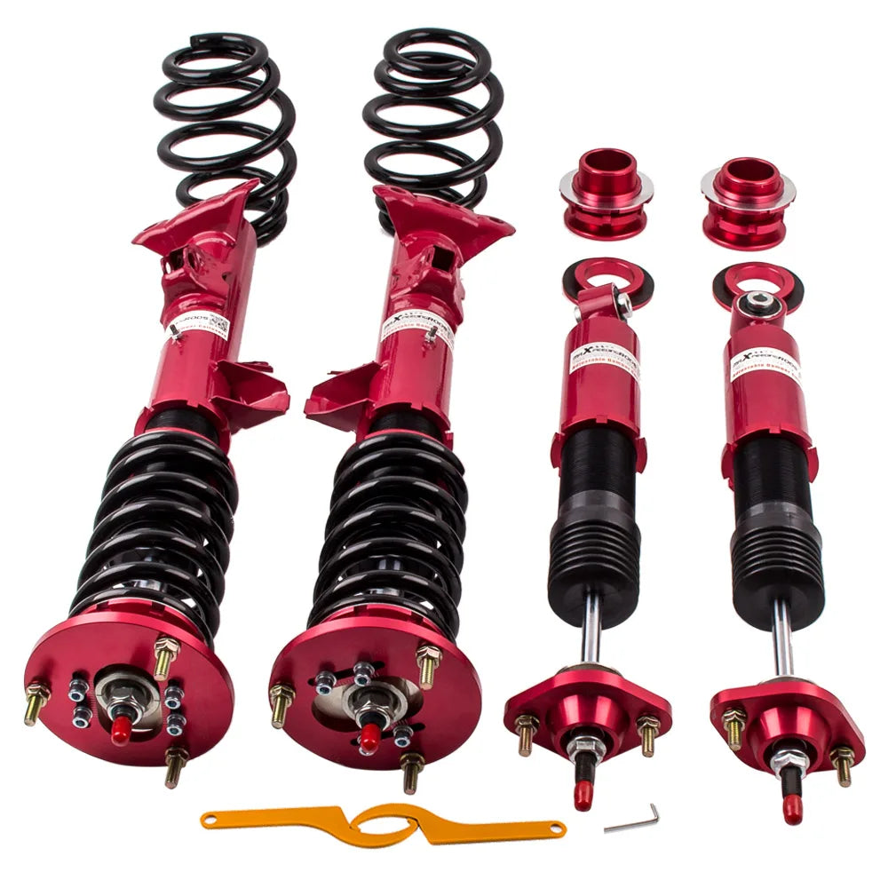 4pcs 24 Ways Adjustable Coilover Absorber Spring Strut for BMW 3