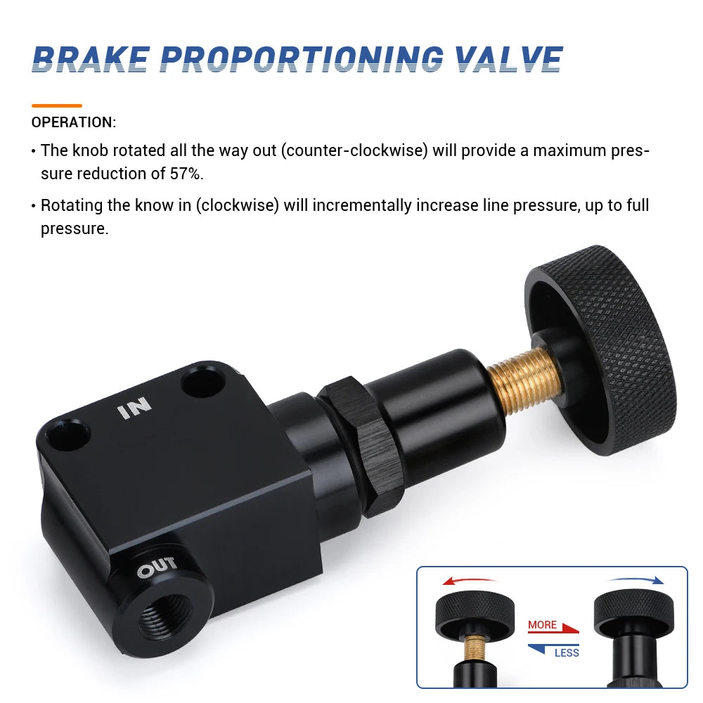 VR - Brake Bias Proportioning Valve Pressure Regulator For Brake