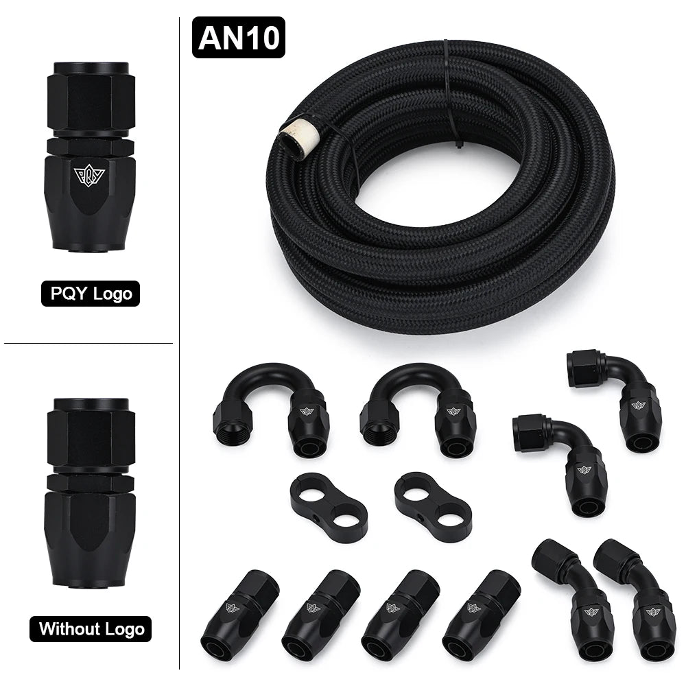 10AN AN10 Oil Fuel Fittings Hose End 0+45+90+180 Degree Oil Adaptor