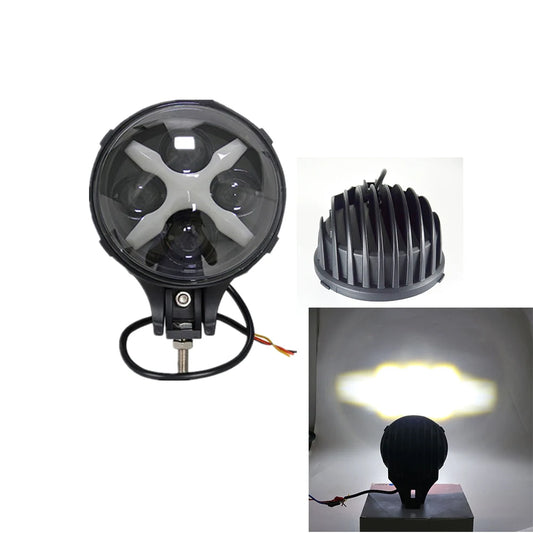 1PCS 6 Inch Round LED Work Auxiliary Light 60W Car LED Spotlight with