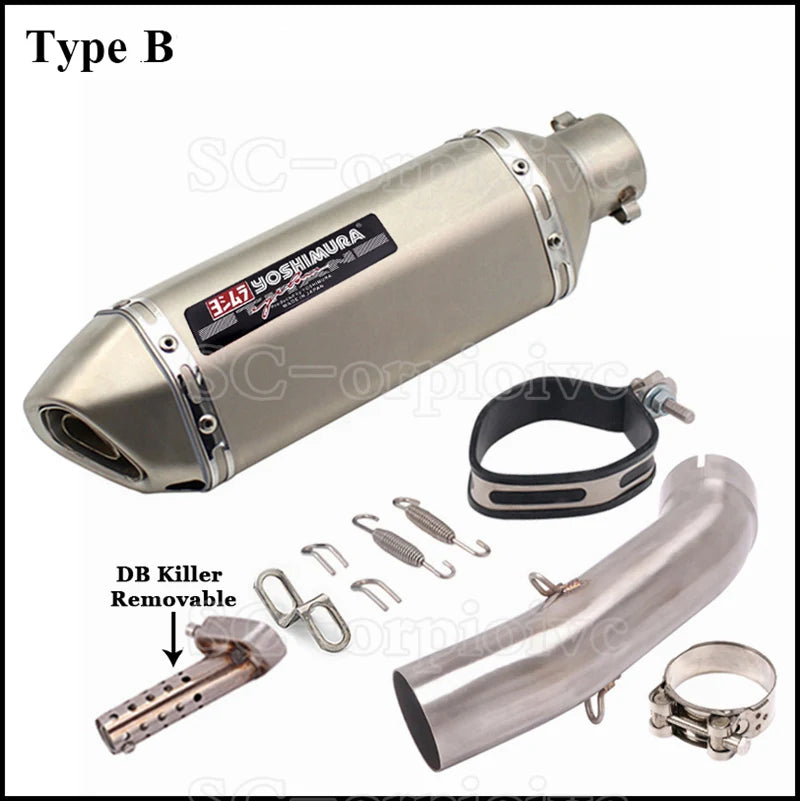 Yoshimura Exhaust Modified Muffler Escape moto Middle Link Pipe For