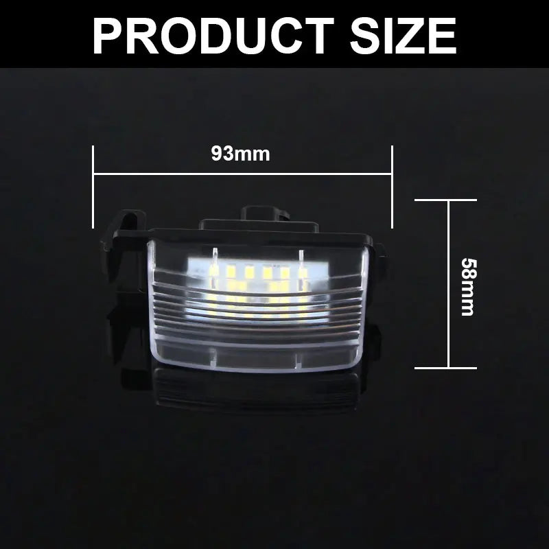 2Pcs LED License Number Plate Lights Lamp For Nissan Versa 4D 5D