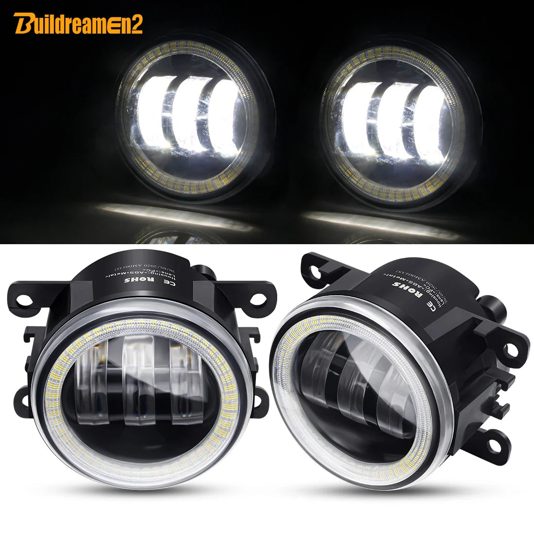 2 X Angel Eye Fog Light For Subaru Forester WRX STI Impreza XV BRZ