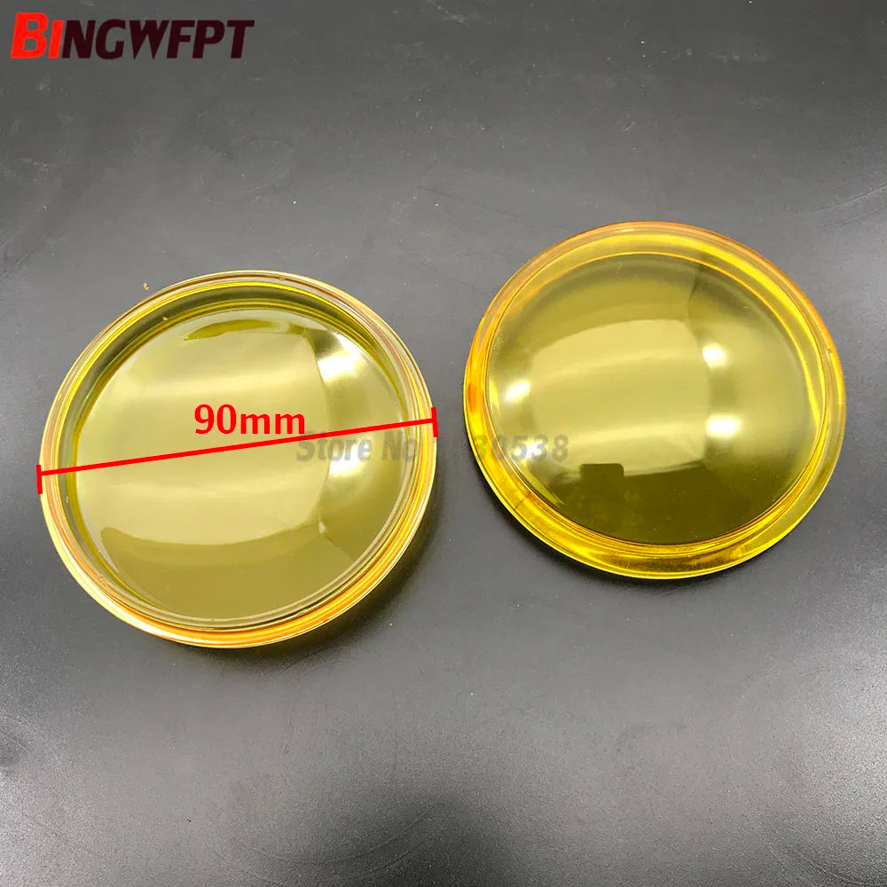 2pcs Round Diameter 90mm Fog Lights Anti-fog Glass Tempered Glass For