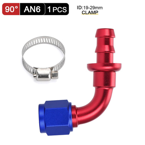 Universal AN6 AN8 AN10 Push-on Hose End Fittings Fuel Oil Cooler Hose