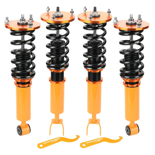 4pcs Coilover Spring SUSPENSION Shock Absorber Struts Kit ADJUSTABLE