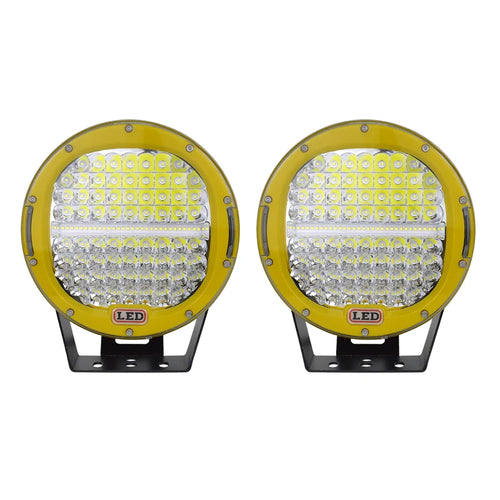 2pcs 9inch 225W 294W LED Wok Light Spot Flood Driving Off-road