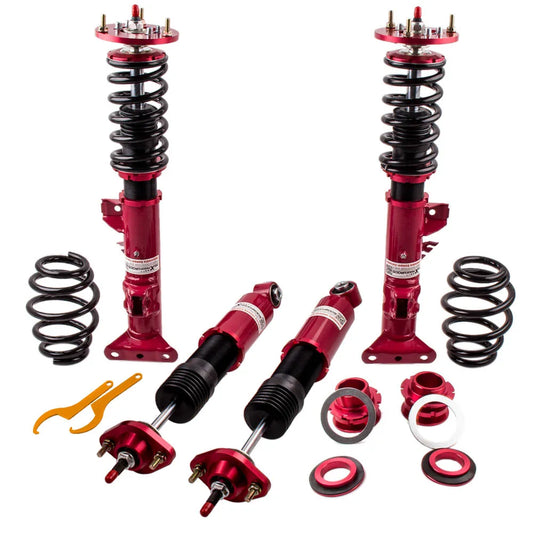 4pcs 24 Ways Adjustable Coilover Absorber Spring Strut for BMW 3