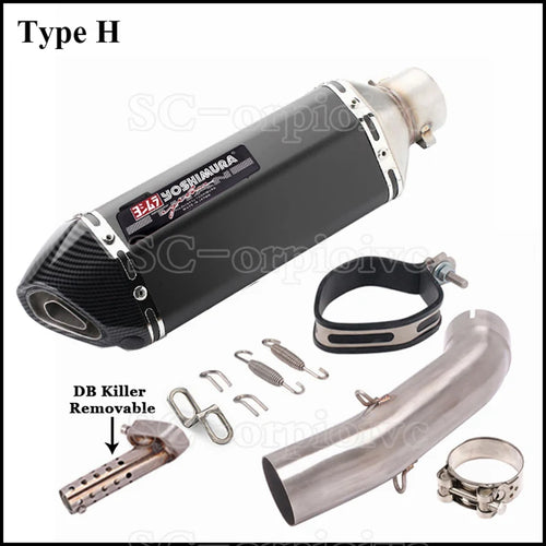 Yoshimura Exhaust Modified Muffler Escape moto Middle Link Pipe For