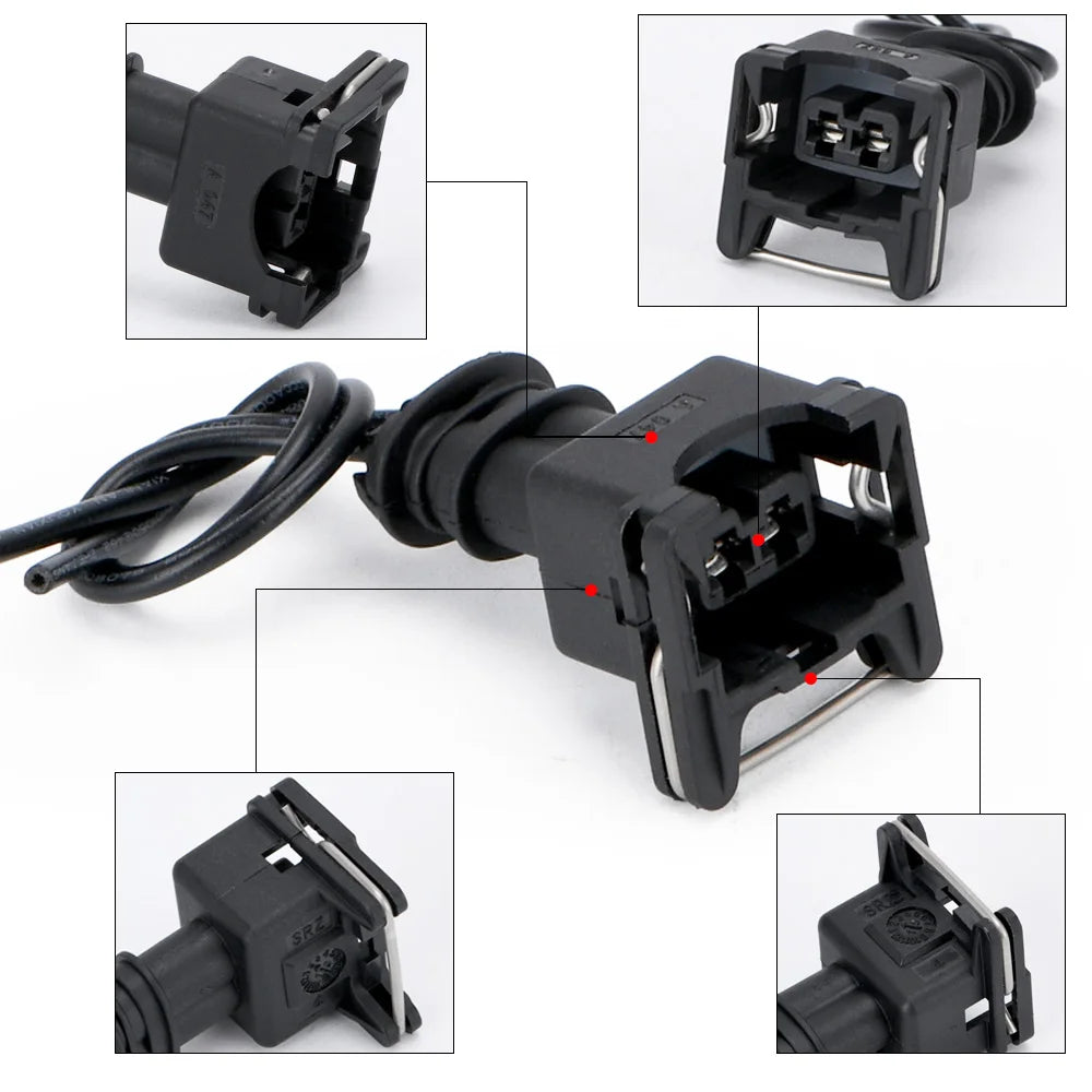 VR - INJECTOR DYNAMICS EV1 Pigtail Clip Connector Fuel Injector