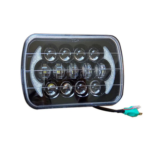 105W 7x6 5x7 LED  Rectangle Headlights for Jeep Wrangler YJ Cherokee