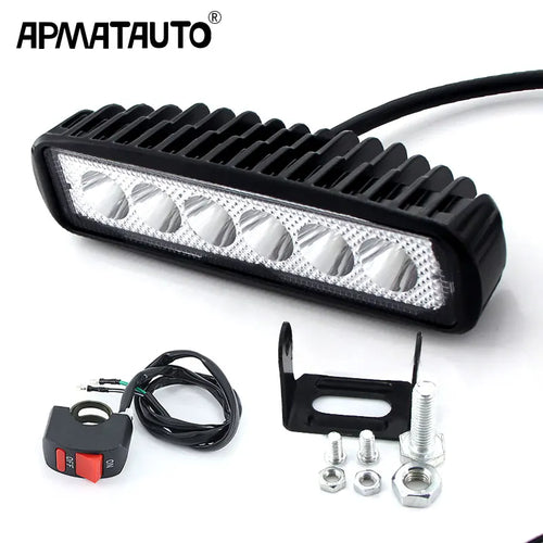 1pcs LED Work Light Bar 18W For Motorcycle Car Truck Boat Tractor