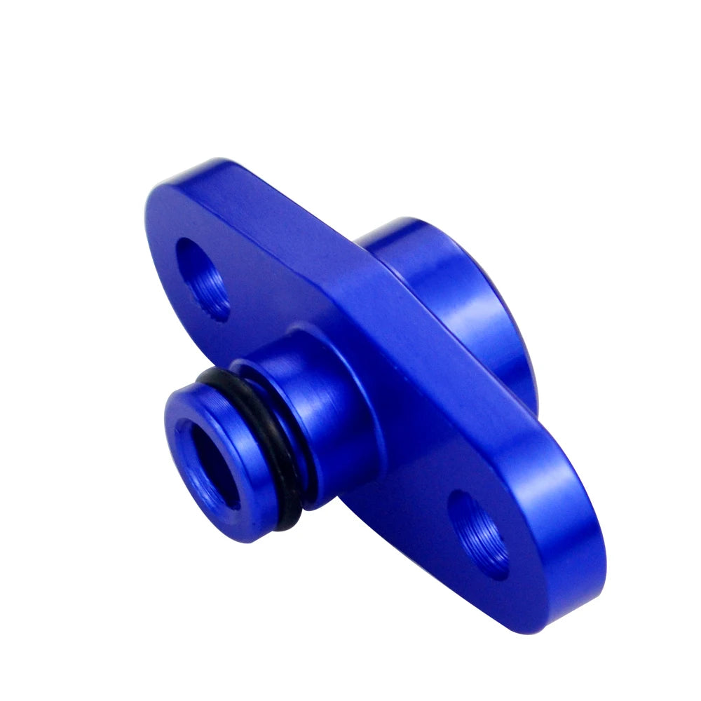 WLR RACING - 1/8 NPT Fuel Rail Pressure Regulator Adapter Blue for