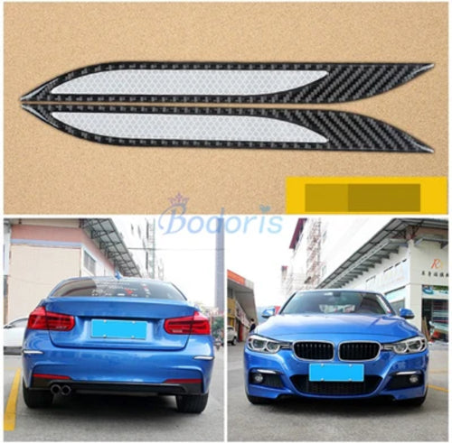 Waterproof Reflective Warning Sticker Front Rear Bumper Strips For