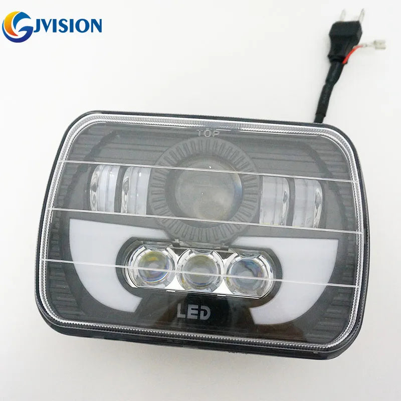 7x6 5x7 Inch Rectangular LED Headlights Square Headlamp High/ Low Beam