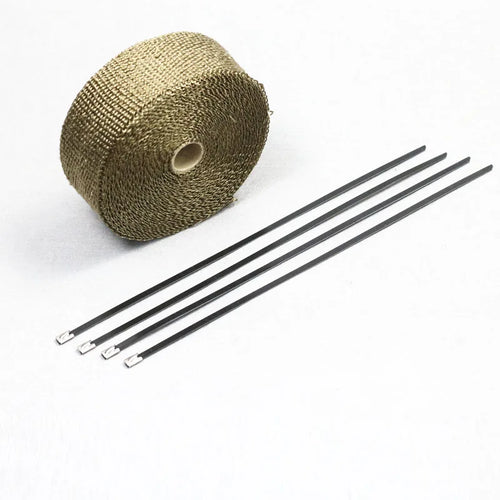 5m 10m Motorcycle Exhaust Pipe Header Heat Wrap Resistant Stainless