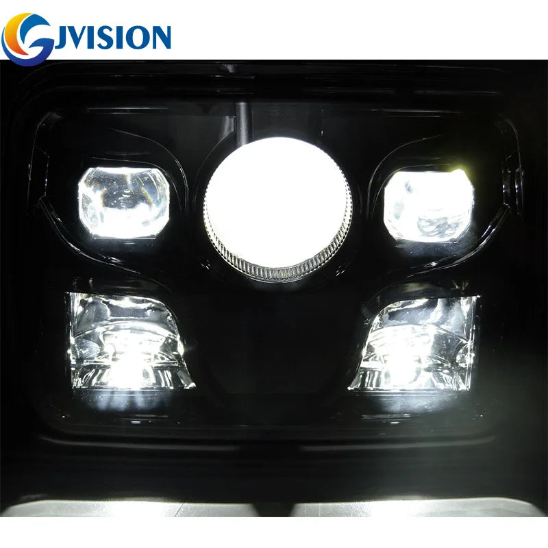 7X6 Projector LED Headlight High/Low Beam Replacement DOT Black