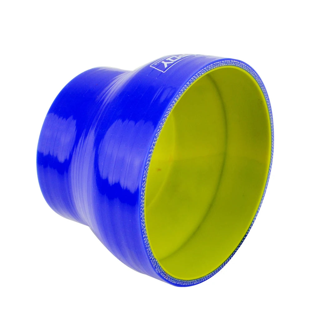 WLR RACING -BLUE & Yellow 3"-4" 76mm-102mm SILICONE HOSE STRAIGHT