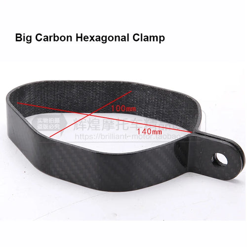 Stainless Steel & Carbon Finer Motorcycle Exhaust clamp muffler