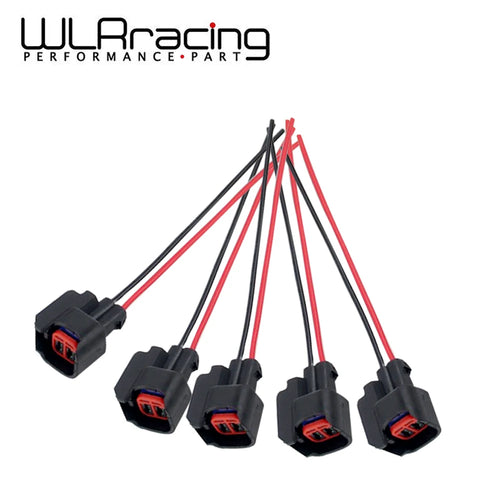 WLR RACING- 5PCS/SET INJECTOR DYNAMICS EV6 Pigtail Clip Connector Fuel