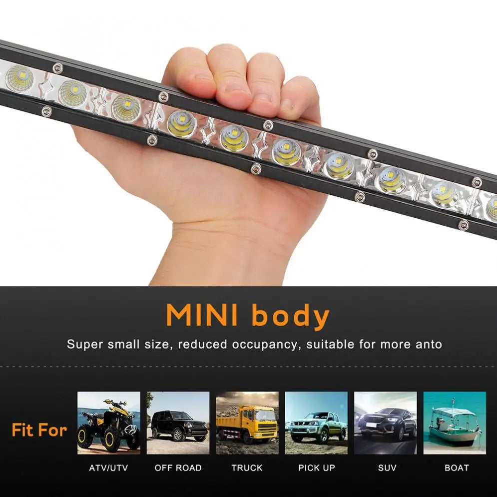 14 Inch 36W 6000K 1800LM Waterproof Car LED Strip Work Light Bar