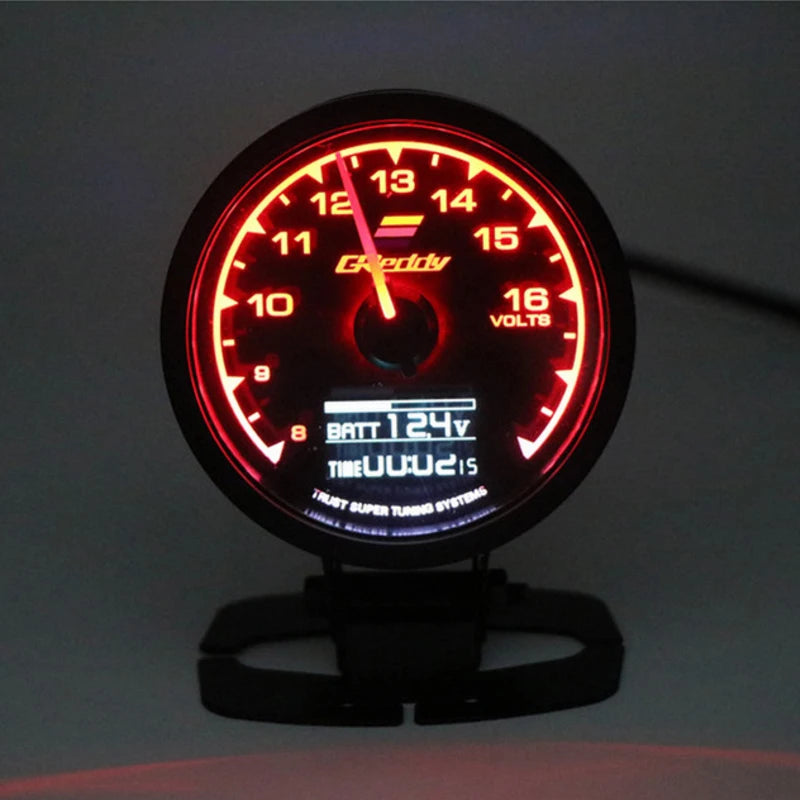 7 Color GReddi Car Turbo Boost Gauge Auto Multi LCD Digital Display