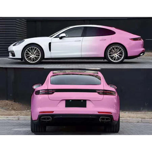 17M x 1.52M White Pink Car Body Sticker Sheets Vinyl Wrap Decals