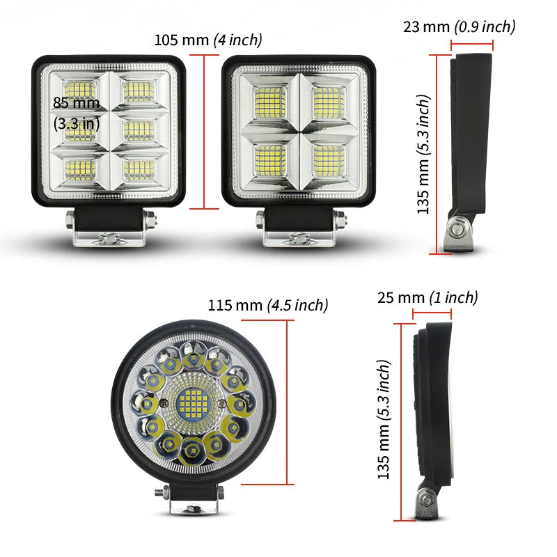 4.5inch 99W Offroad led lightbar Spot Off Road 4x4 LED Bar For Truck