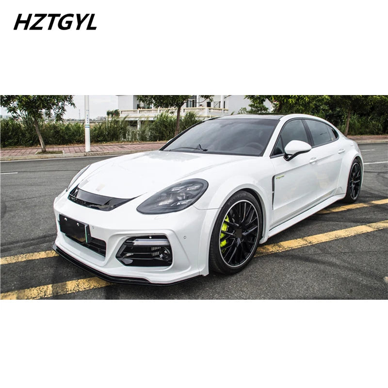 Wide Style Unpainted FRP Material Car Body Kit Front Rear Bumper Lip